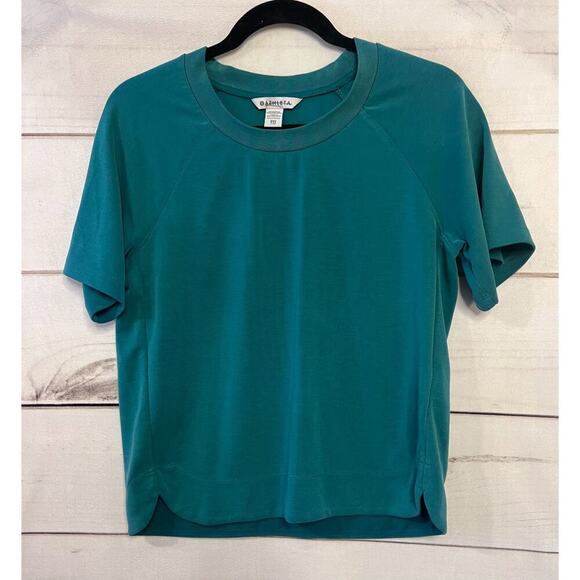 Athleta Green Athletic Top Size XXS Soft Short Sleeve Comfy Easy! - Picture 1 of 5